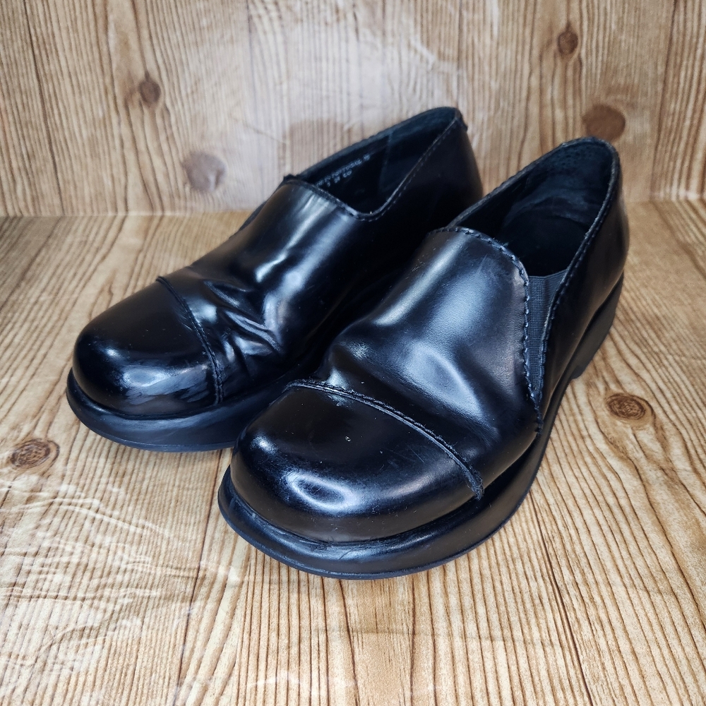 Dansko Women's‎ Black Leather Professional Clog Size 39 / 8.5